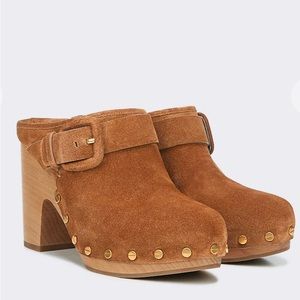 Veronica Beard Darcey Clog in Pecan